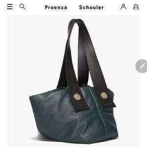 Proenza Schouler dark green puffy tote